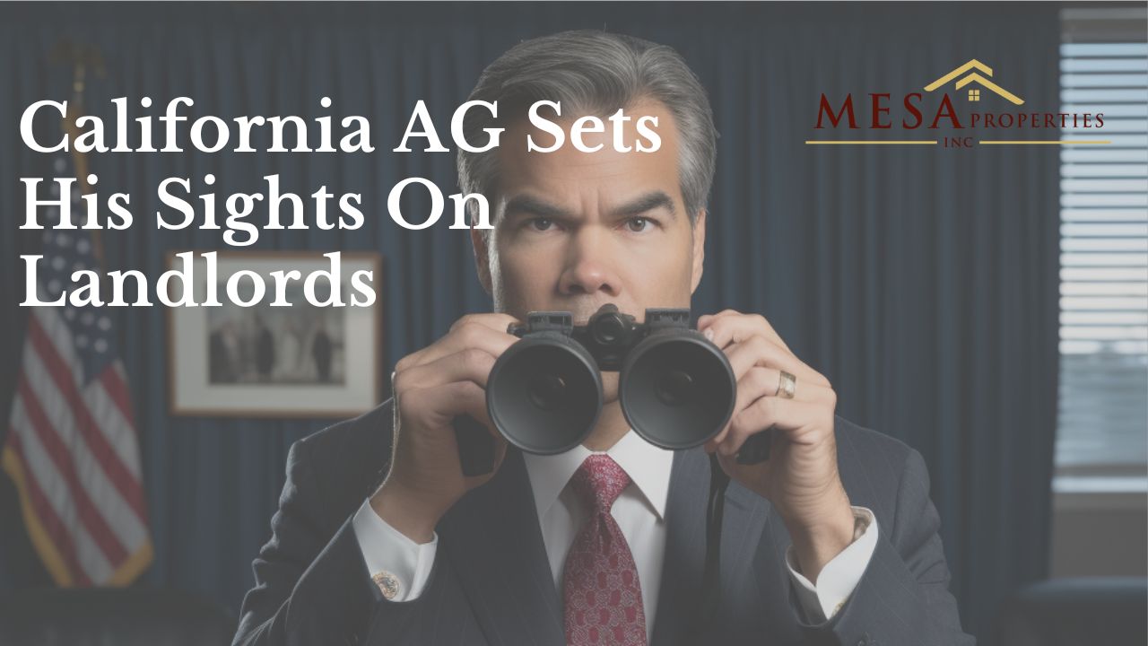 California AG Sets His Sights On Landlords